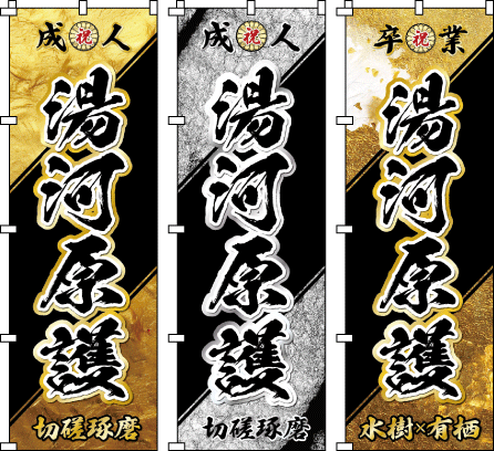 成人式 .誕生祝 還暦 古希 米寿 名前のぼり のぼり旗作成